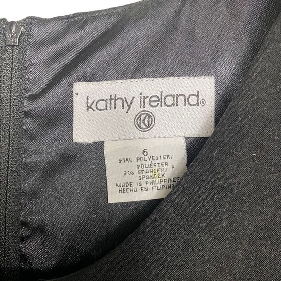 Kathy Ireland 6 dress classic black sleeveless short soft fabric - Picture 3 of 3